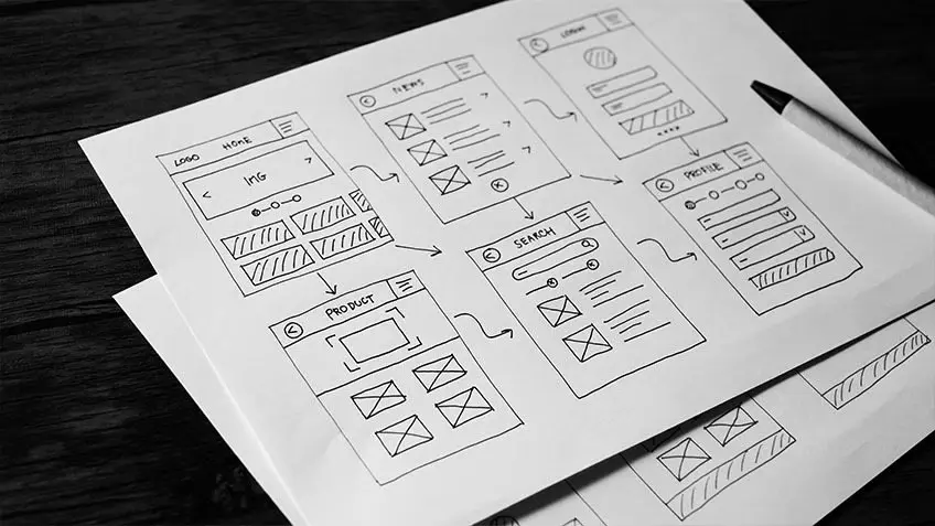 Wireframing a hybrid app