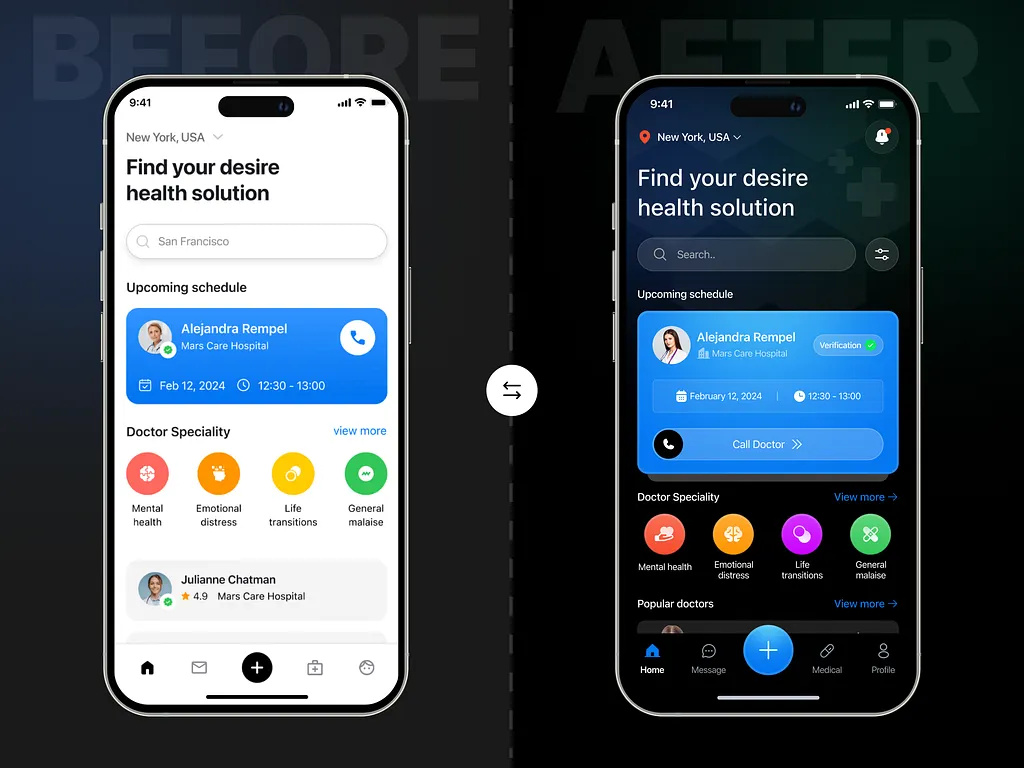 UI & App redesign