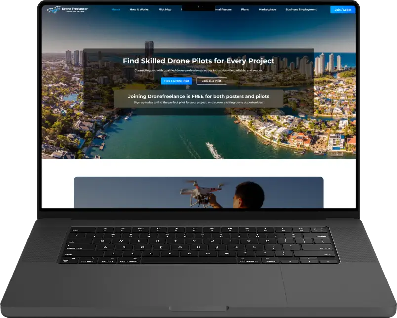 Drone Freelancer project portfolio by Web Nautical in India