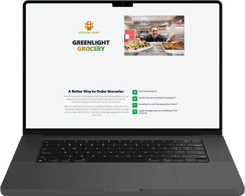 GreenLight Grocery digital portfolio by Web Nautical in India