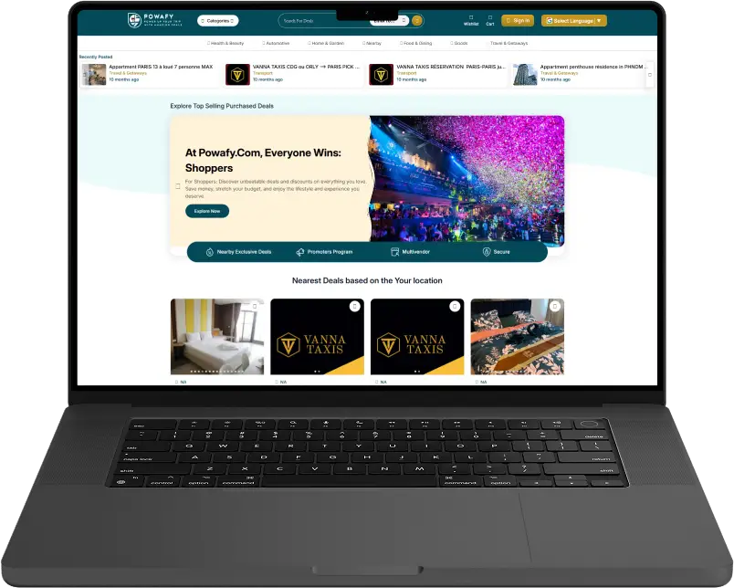 Powafy mobile and web app portfolio by Web Nautical in India