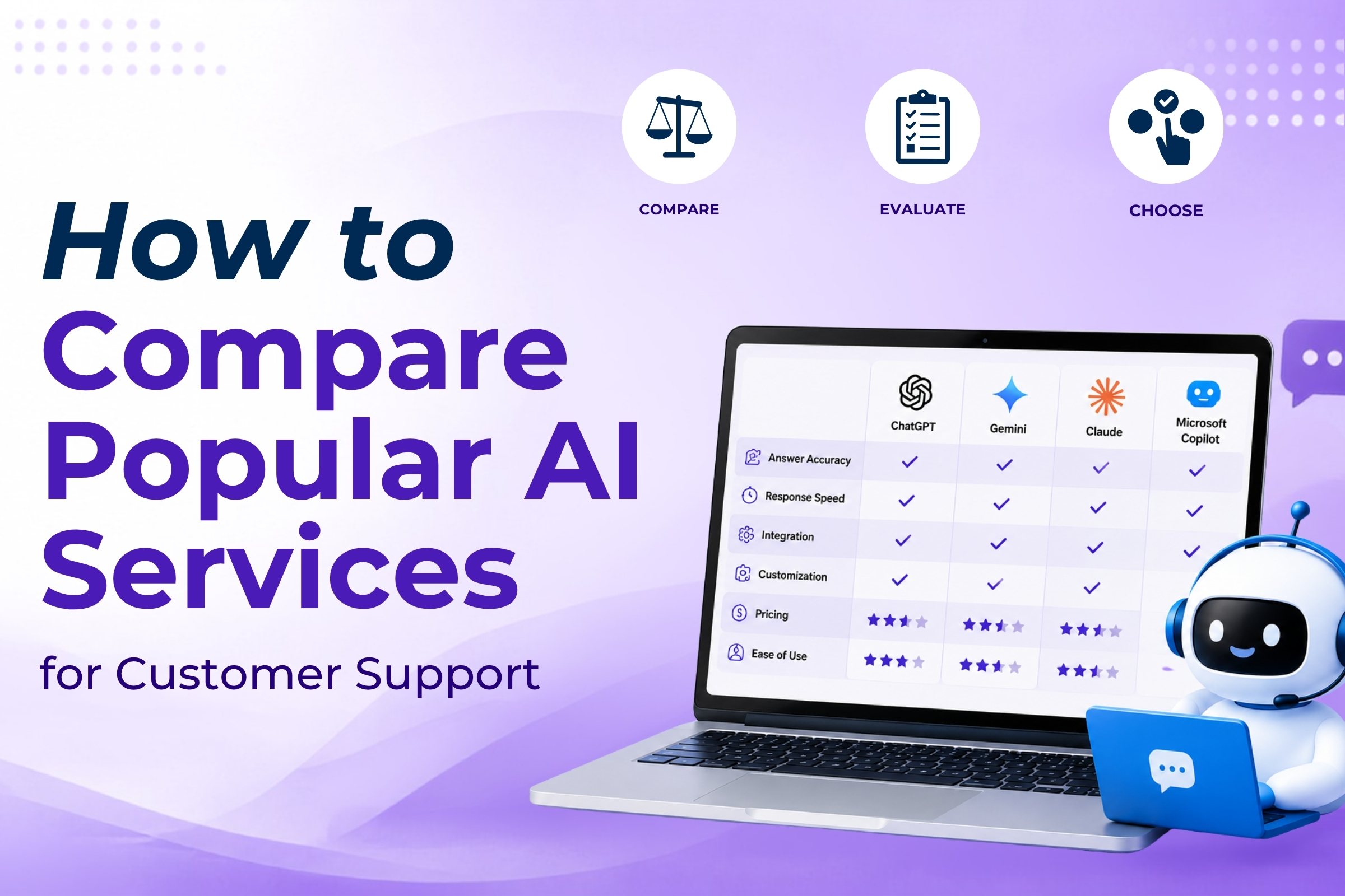 How to Compare Popular AI Services for Customer Support